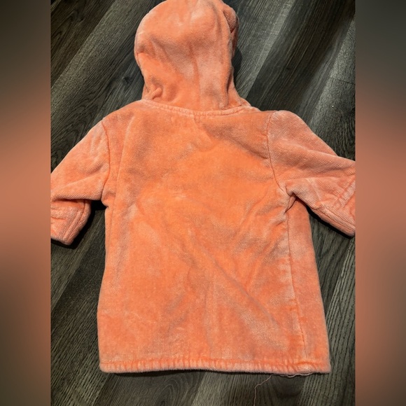 Pottery Barn Kids Cozy coral Hooded Towel terry cloth baby robe cute sweet - Picture 6 of 7